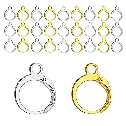BEADNOVA Leverback Earring Hooks 80pcs Gold & Silver | Jewelry Making Craft Supplies thumbnail 1