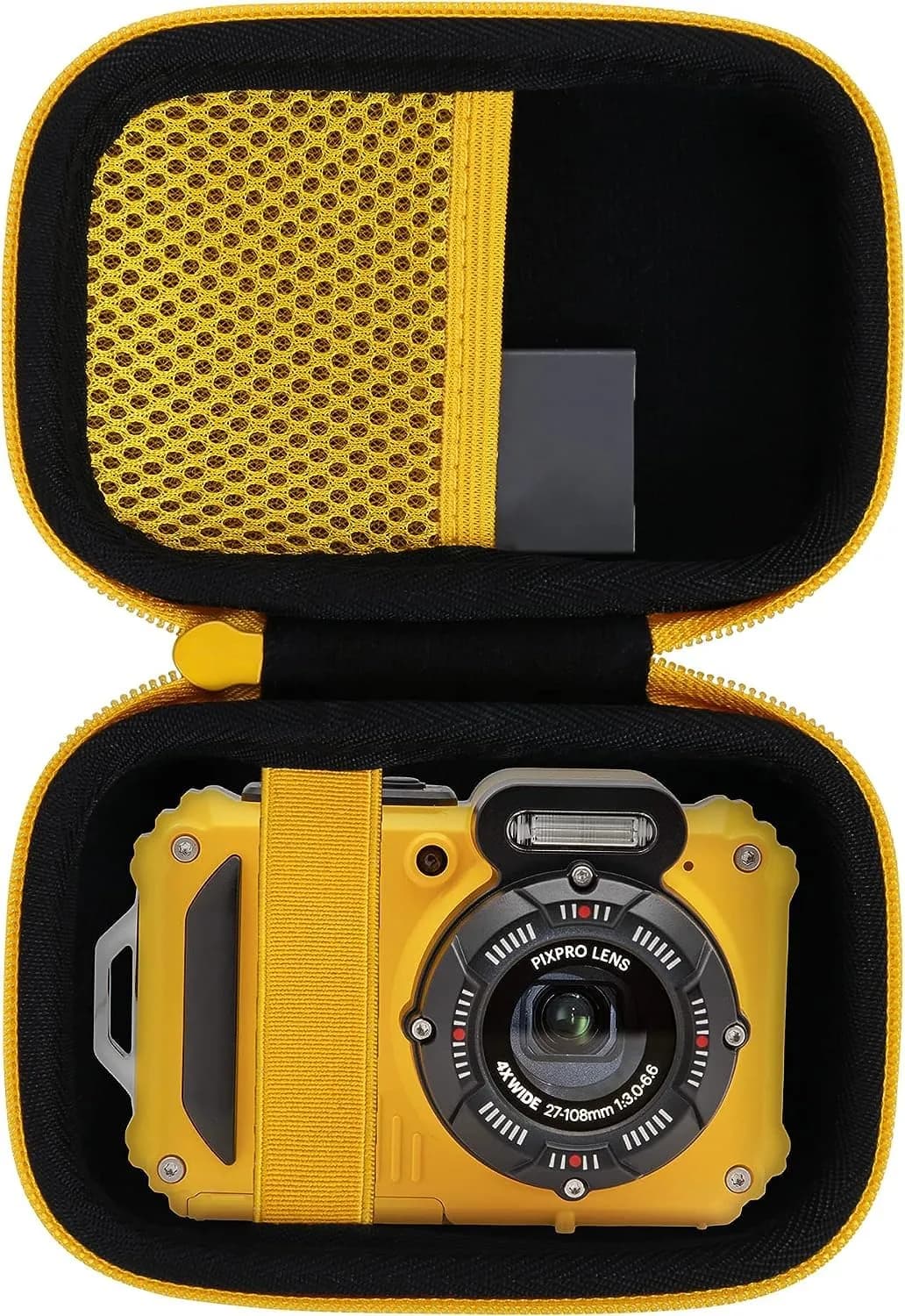 Aenllosi Hard Case for Kodak PIXPRO WPZ2 Rugged Digital Camera, Yellow | Water-Resistant, Impact-Proof Travel Case - main product image