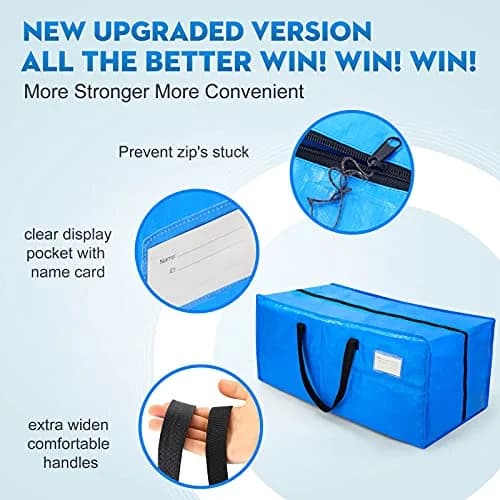 AlexHome Heavy Duty Extra Large Packing Bags for Moving | Waterproof, Tear-Resistant, 24 Gallon Capacity thumbnail 4