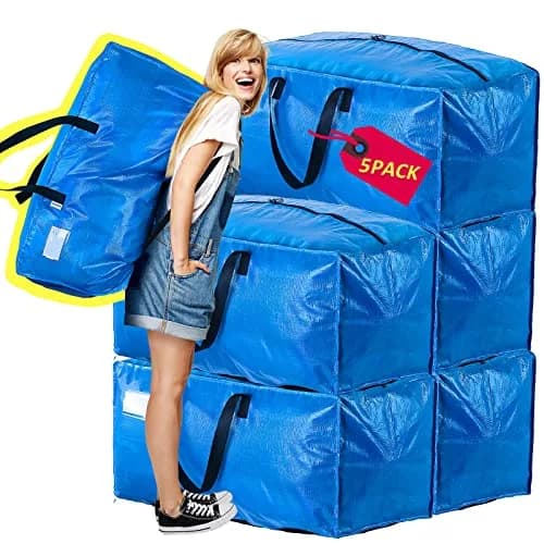AlexHome Heavy Duty Extra Large Packing Bags for Moving | Waterproof, Tear-Resistant, 24 Gallon Capacity thumbnail 8