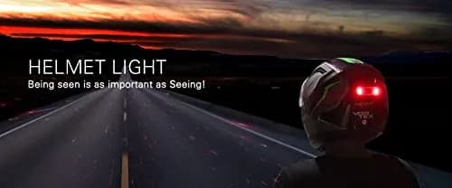 VERSATTA LED Motorcycle Helmet Light, Bike Bicycle Rear Red Safety Light, Helmet Light, Warning Tail Lights, Helmet Light for Night Riding with USB Chargeable Cable Small thumbnail 4