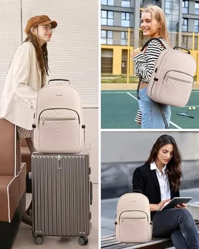 LOVEVOOK Backpack for Women, Fits 15.6" Laptop, Travel & Work, Water-Resistant, Padded Laptop Compartment thumbnail 8