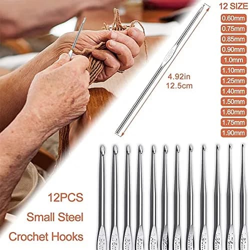 Katech 85 Pcs Crochet Hooks Kit with Case | Ergonomic Colorful Aluminum Alloy Needles for Sweater, Bag, Hat (Green) thumbnail 5