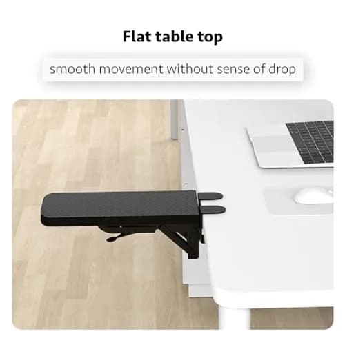 HONJIE Ergonomic Arm Support Panel for Desk, Black, 36cm (14 inch) | Sturdy Mouse Arm Support for Home & Office thumbnail 2