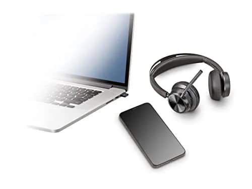 Poly Voyager Focus 2 UC USB-C Headset with Boom Mic | Dual-Ear Stereo, Active Noise Canceling, 19-Hour Talk Time thumbnail 2