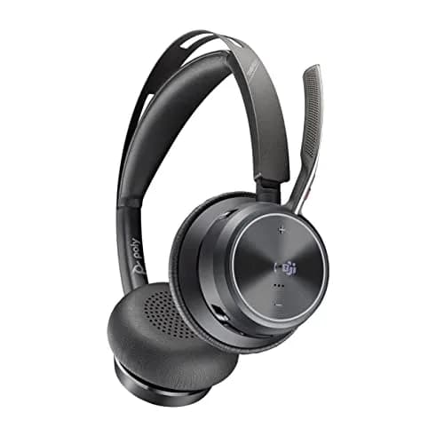 Poly Voyager Focus 2 UC USB-A Headset with Boom Mic | Active Noise Canceling, 19-Hour Talk Time thumbnail 1