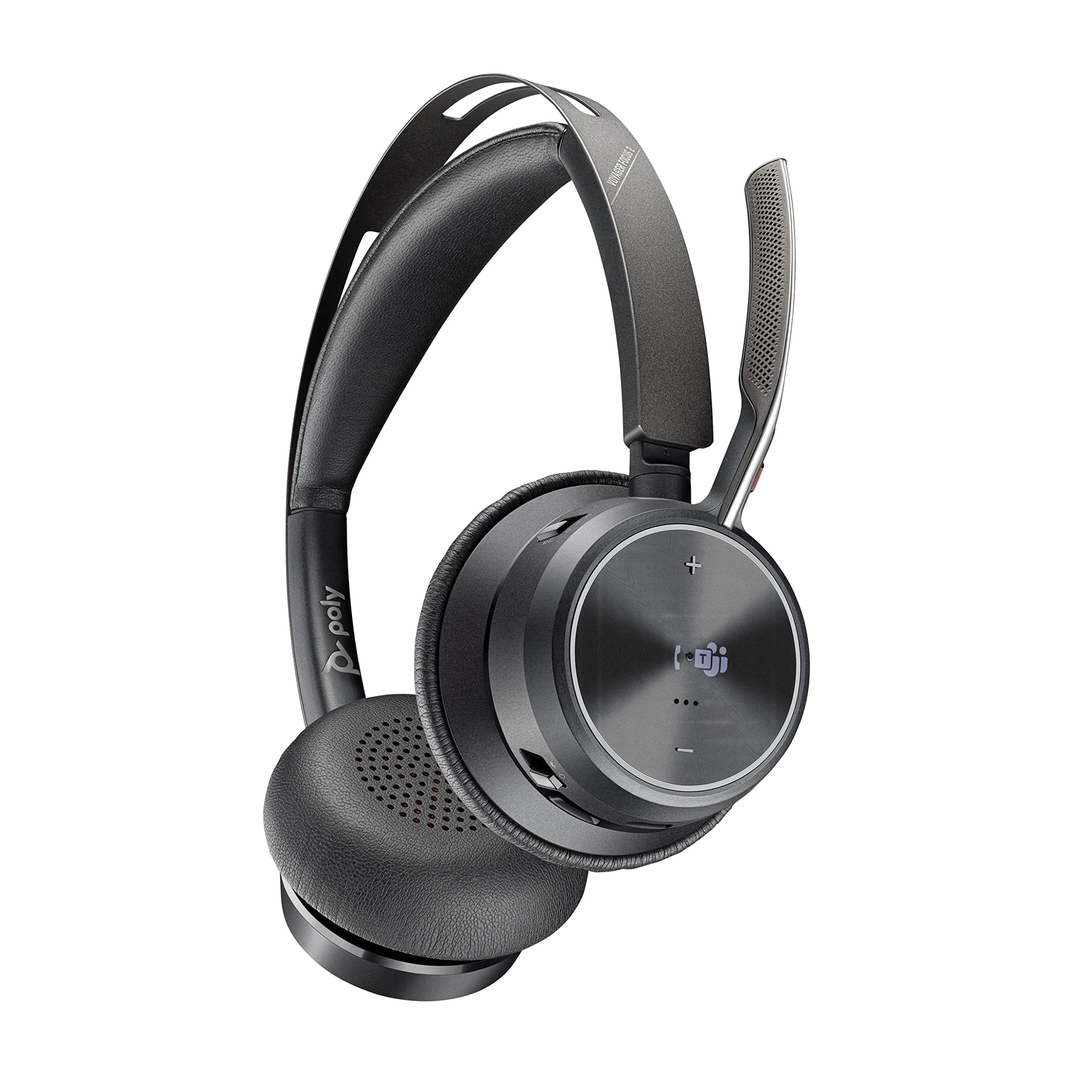 Poly Voyager Focus 2 UC USB-A Headset with Boom Mic | Active Noise Canceling, 19-Hour Talk Time - main product image