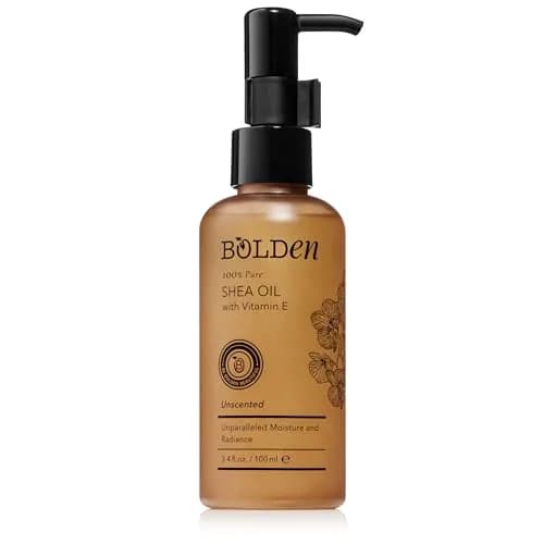 BOLDEN Shea Oil with Vitamin E | 100% Natural | 100 ml (3.4 fl oz) | Fragrance-Free for Skin & Hair thumbnail 1