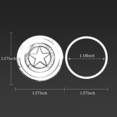 OUMETE Car Engine Start Button Cover ABS Red | Universal Ignition Switch Trim thumbnail 6
