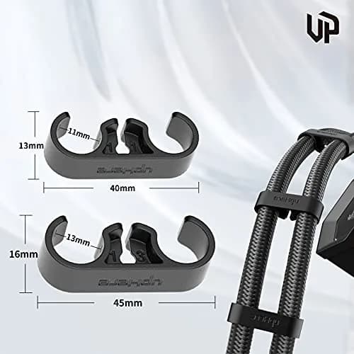 upHere Water Cooling Pipe Buckle Set 8 pcs | Compatible for Tubes Up to 13mm, Black thumbnail 3