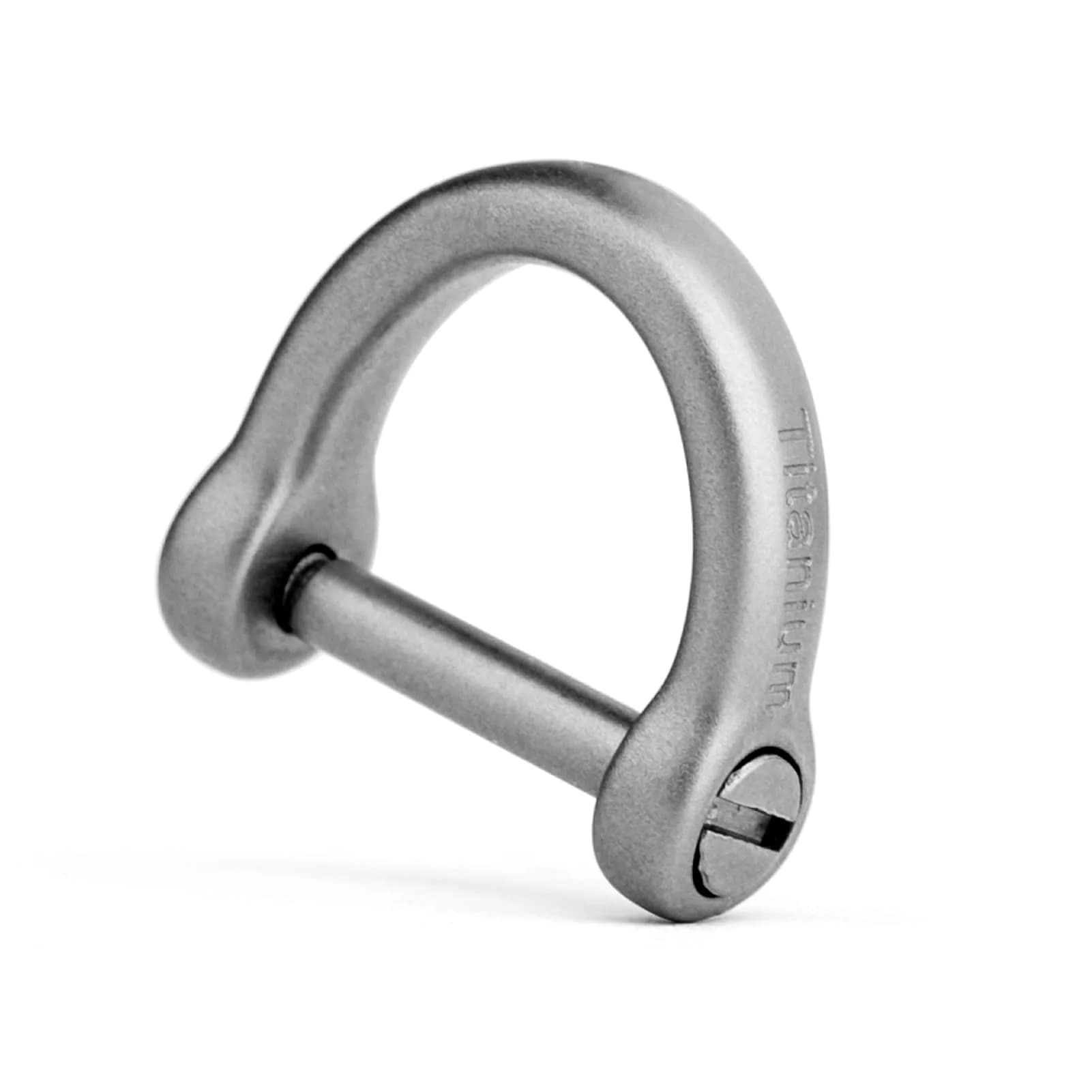 TISUR Small Titanium D Key Rings Key Chains Rings for Car Key Fob | Lightweight Durable Car Accessory — Matte / tiny