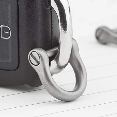 TISUR Titanium D Ring Keychain with Screw Shackle, Matte Finish 1.7cm (0.67in) | Heavy Duty Key Fob Holder thumbnail 5