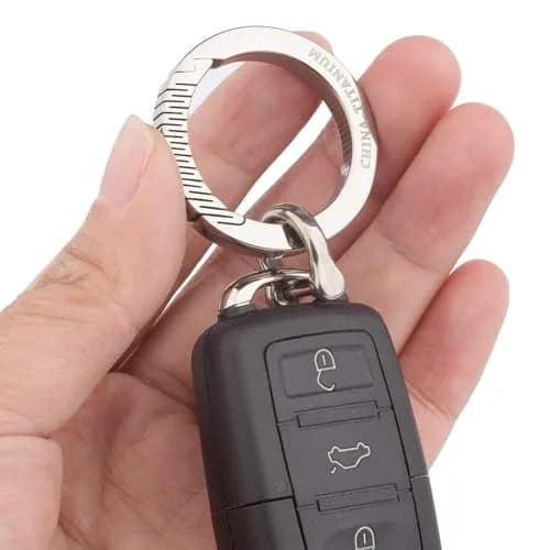 TISUR Titanium D-Rings Keychain,Car Key Fob Ring | Durable, Lightweight & Corrosion-Resistant thumbnail 6