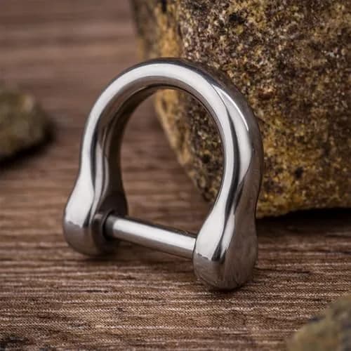 TISUR Small Titanium D Key Rings Key Chains Rings for Car Key Fob | Lightweight Durable Car Accessory thumbnail 3