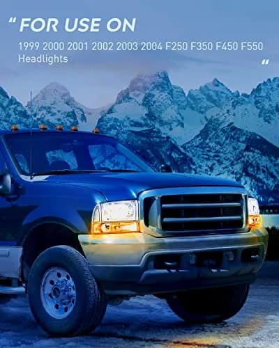 Nilight Vehicle Light Assembly 1999-2004 | Chrome Housing with Amber Corner, Clear Lens, 12V, 20W thumbnail 8
