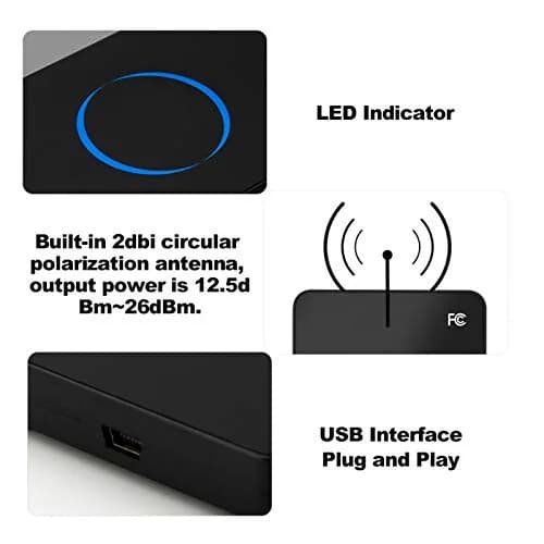 Archuu RF UHF RFID Card Reader Writer, 915MHz | Contactless USB Interface, 0.5m Reading Range thumbnail 5