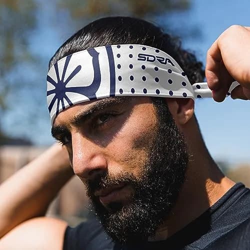 Suddora Daniel-San Lotus Headband Lightweight Breathable Tie Style Athletic Headband for Karate, Running, Cycling, Tennis, Versatile Head Gear for Ninja Costumes, Cosplay, Halloween | Moisture-Wicking & Stylish (70-120 chars) thumbnail 4