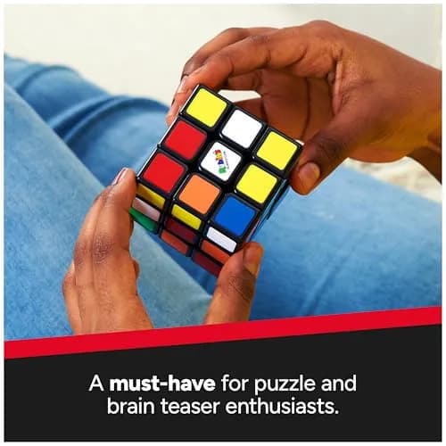 Rubik's The Original 3x3 Cube & Brain Teaser Fidget Toy | Classic Puzzle for Ages 8+ thumbnail 4