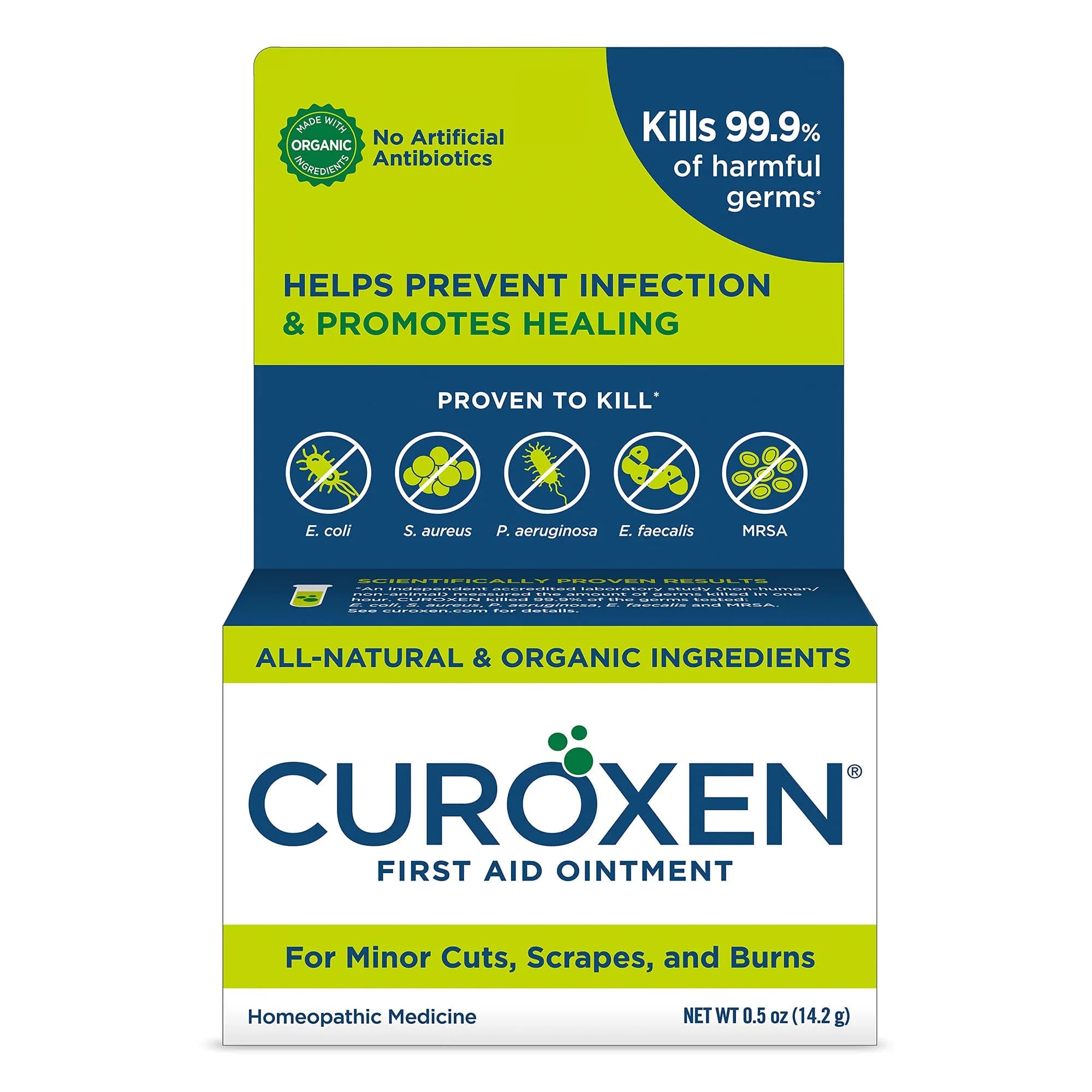 CUROXEN First Aid Ointment for Minor Cuts, Scrapes & Burns | Organic, All-Natural Skin Protectant