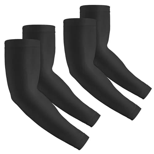 Rescoto UV Protection Cooling Arm Sleeves 2 Pairs | UPF 50 Sun & Tattoo Cover for Men Women Youth thumbnail 1