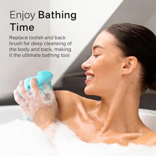 Yiclick Exfoliating Washcloth Towel 3-Pack | Back Scrubber for Shower Bath Washer - view 4