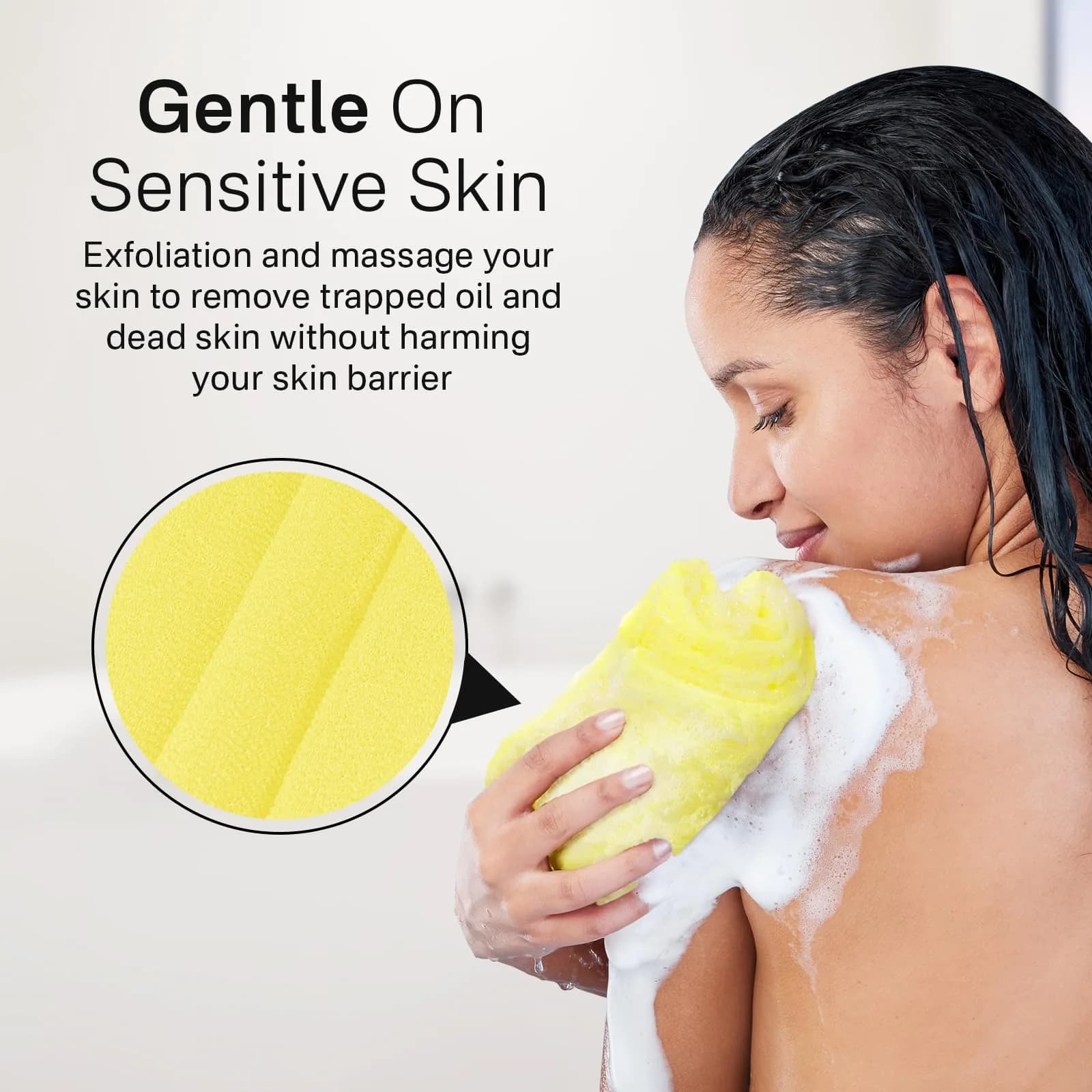 Yiclick Exfoliating Washcloth Towel 3-Pack | Back Scrubber for Shower Bath Washer - view 5