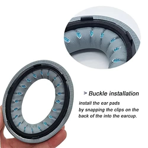 Luckvan Replacement Ear Pads for Bose 700 Headphones - NC700 Ear Pads Cushion Silver (2-Pack, 7.6cm x 10.2cm x 1.3cm) thumbnail 4
