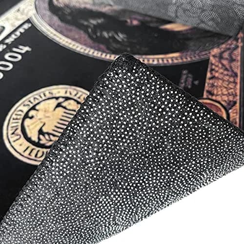 GUBIYU Black Bathroom Rug Runner - Money Bills Design, Non-Slip, Water Absorption, Modern Style, 60cm x 90cm thumbnail 7