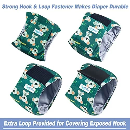 Leekalos Male Dog Diapers, High Absorbing Belly Bands for Male Dogs | Adjustable & Reusable (70-120 chars) thumbnail 3