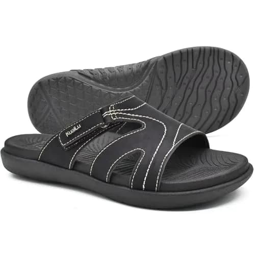 KuaiLu Womens Orthotic Slides Arch Support Slip On Sandals Size 8 | Supportive & Comfortable for Daily Wear thumbnail 7