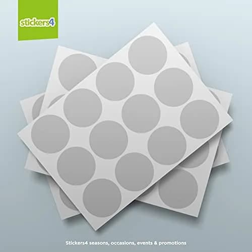 Stickers4 Round Glass Door Safety Stickers | 5cm (2 Inch) Frosted Decals, 60 Count thumbnail 5