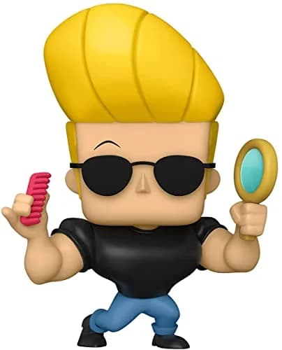 Funko POP! Animation Johnny Bravo with Mirror & Comb Vinyl Figure | 9.5 cm (3.75-inch) Collectible thumbnail 1
