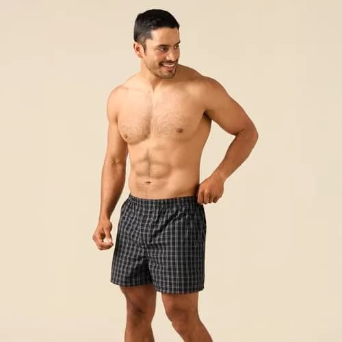 Gildan Men's Cotton Blend Boxer Briefs, Assorted Navy (5-Pack), 2X-Large | Breathable & Moisture-Wicking for Daily Comfort thumbnail 2