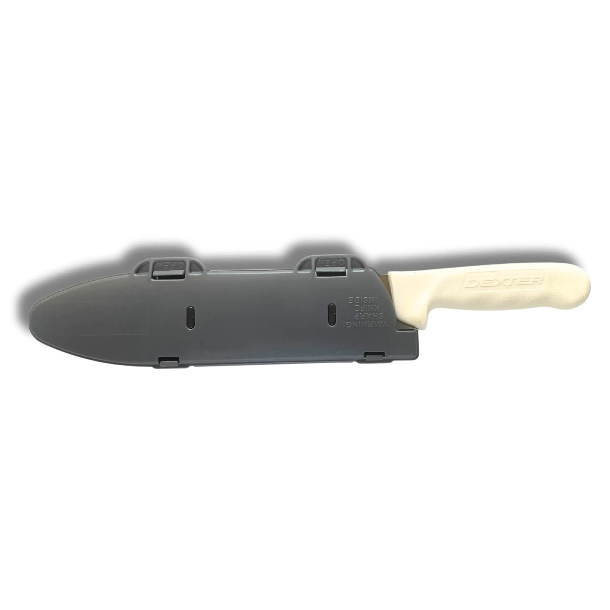 Agilux Blade Guard™ Locking Kitchen Knife Blade Protector (Grey, 10in) | Safer Storage & Transport — Grey