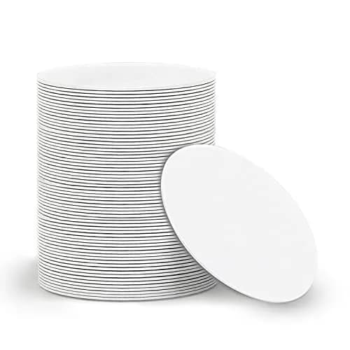 sanpopo NFC Cards NTAG215 Chip 50pcs Round 25mm | Compatible with TagMo & NFC Devices thumbnail 1