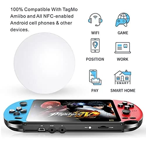 sanpopo NTAG215 NFC Tags 10PCS Round Coin Cards, 504 Bytes Memory | Work with All NFC-Enabled Devices thumbnail 4