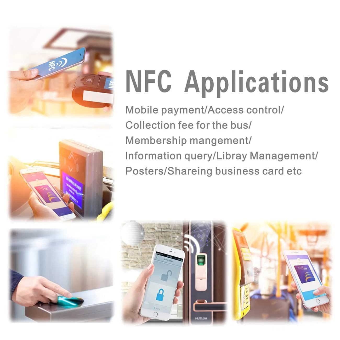 sanpopo NTAG215 NFC Tags 10PCS Round Coin Cards, 504 Bytes Memory | Work with All NFC-Enabled Devices - view 5