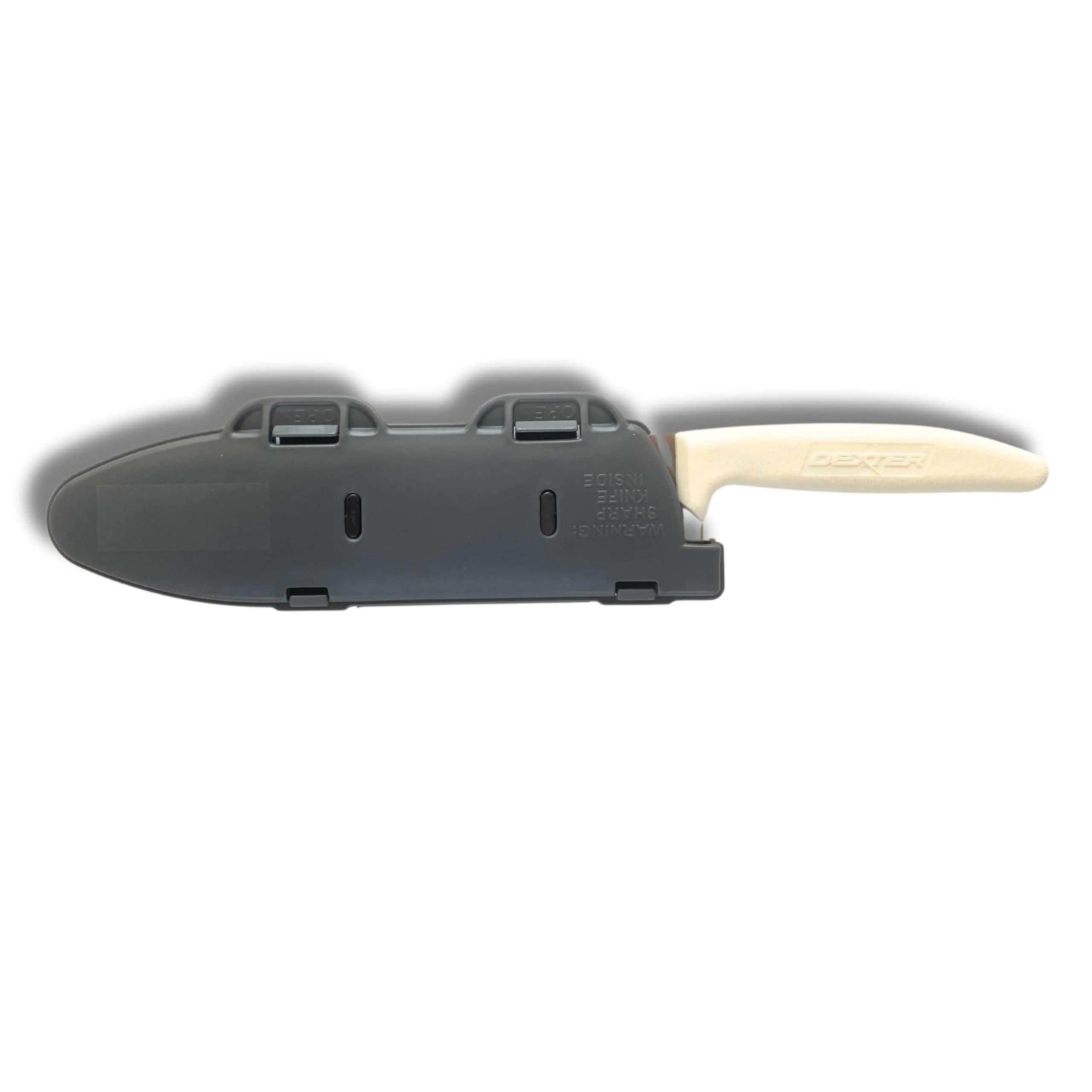 Agilux Blade Guard™ Locking Kitchen Knife Blade Protector (Grey, 8in) | Safer Storage & Transport — Grey