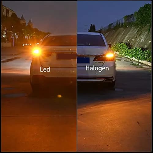 Melphan-Auto 1157 LED Brake Light Bulb 12V-24V | 54SMD Amber Yellow, 360° Brightness thumbnail 7
