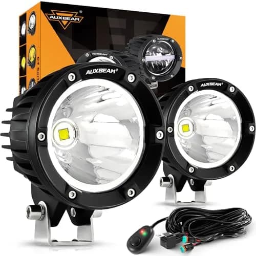 Auxbeam C4 Series 4 Inch Round LED Pod Lights 72W | Offroad Spot Light Bar for Vehicles thumbnail 1