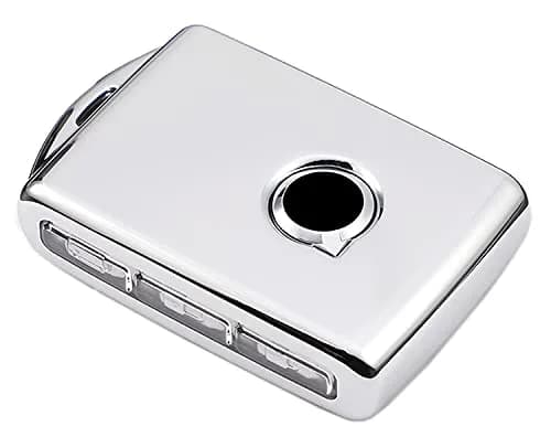 Arruweer Silver Soft TPU Key Fob Cover for Volvo XC40 XC60 XC90 S90 V90 | Full Protection Smart Key Case Holder thumbnail 1