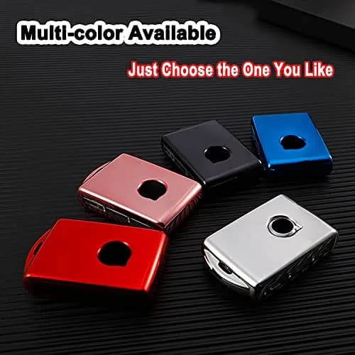 Arruweer Silver Soft TPU Key Fob Cover for Volvo XC40 XC60 XC90 S90 V90 | Full Protection Smart Key Case Holder thumbnail 7