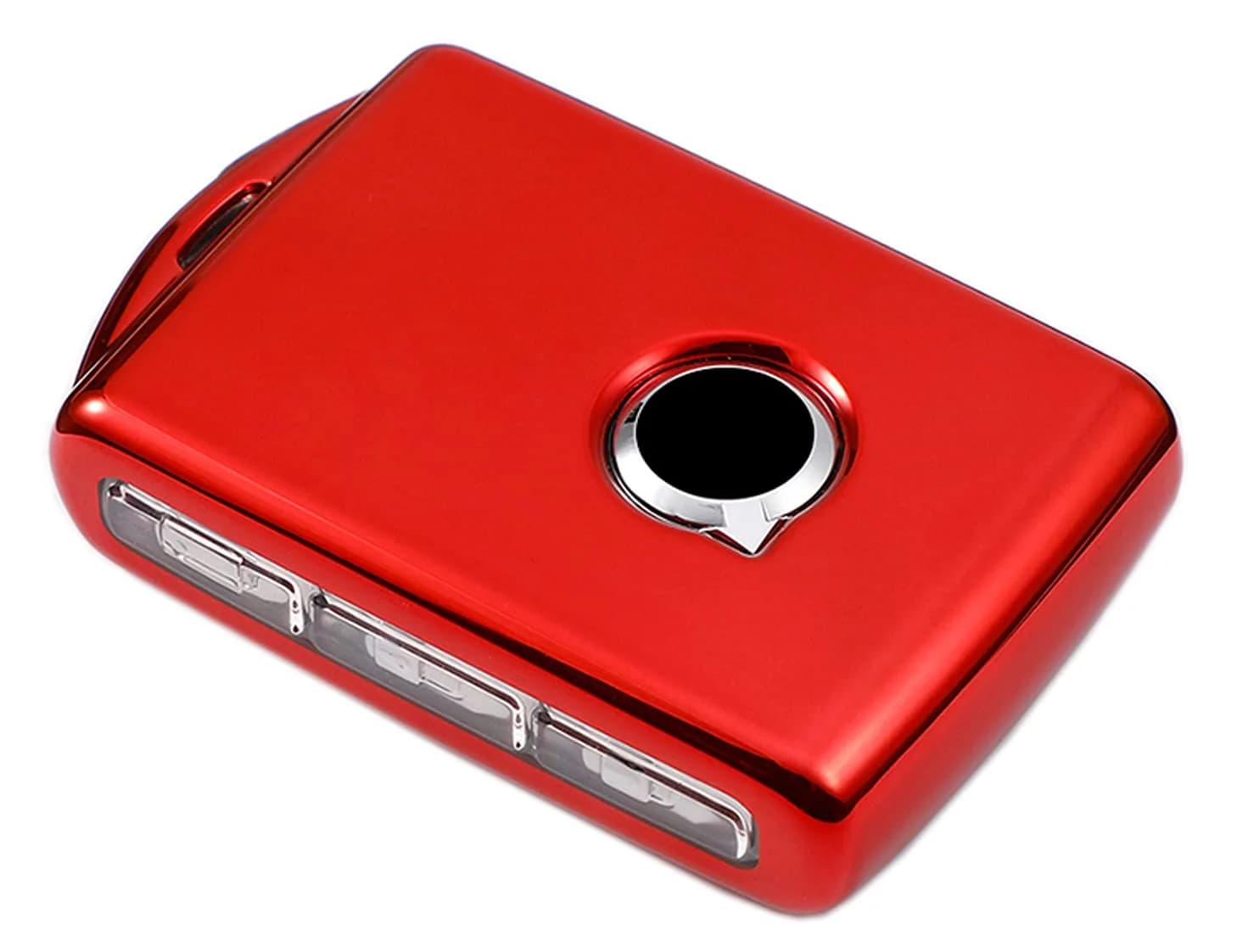 Arruweer Red TPU Key Fob Cover for Volvo XC40 XC60 XC90 S90 V90 | Full Protection Smart Key Case Holder - main product image