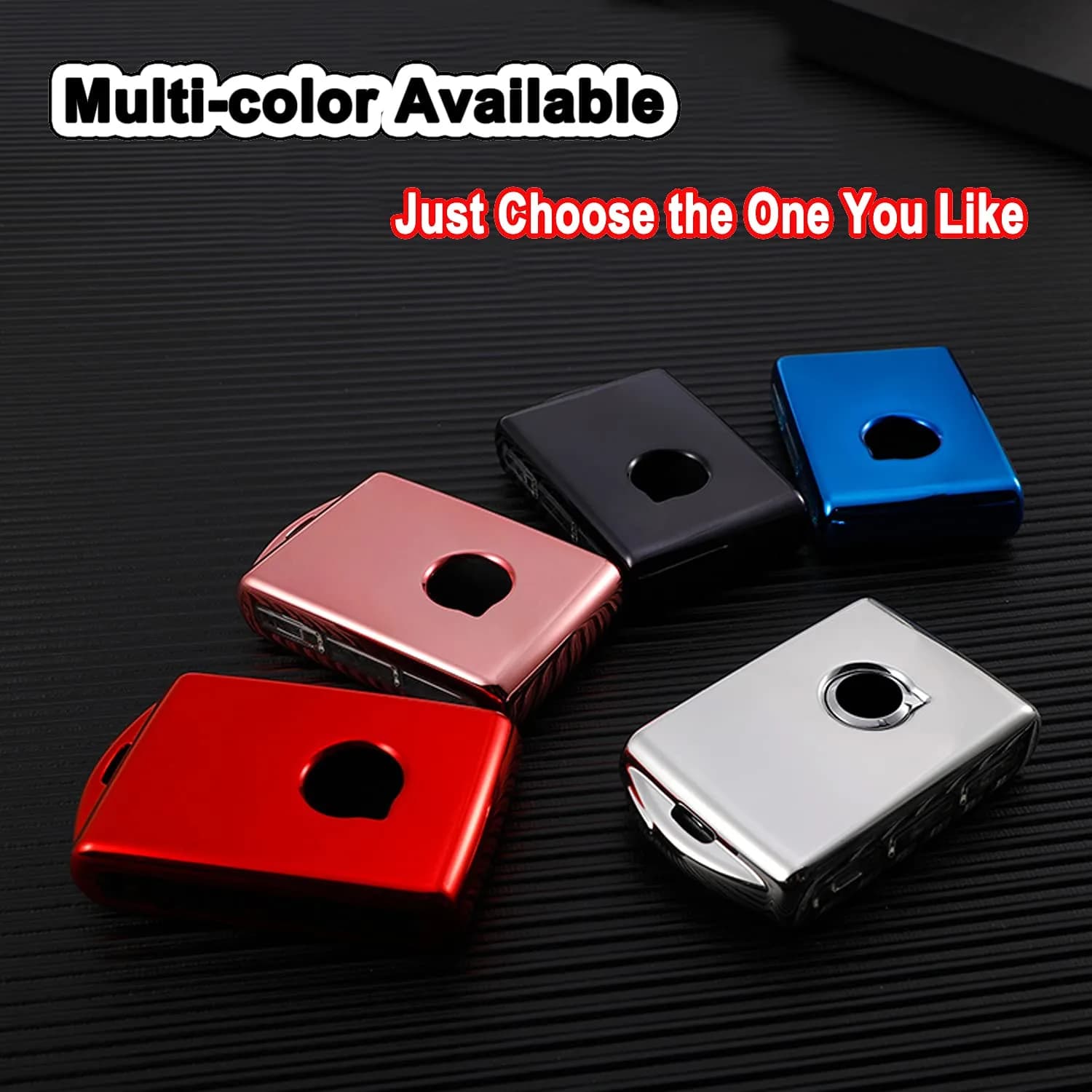 Arruweer Red TPU Key Fob Cover for Volvo XC40 XC60 XC90 S90 V90 | Full Protection Smart Key Case Holder - view 6