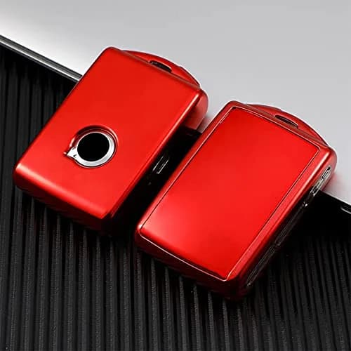 Arruweer Red TPU Key Fob Cover for Volvo XC40 XC60 XC90 S90 V90 | Full Protection Smart Key Case Holder thumbnail 3