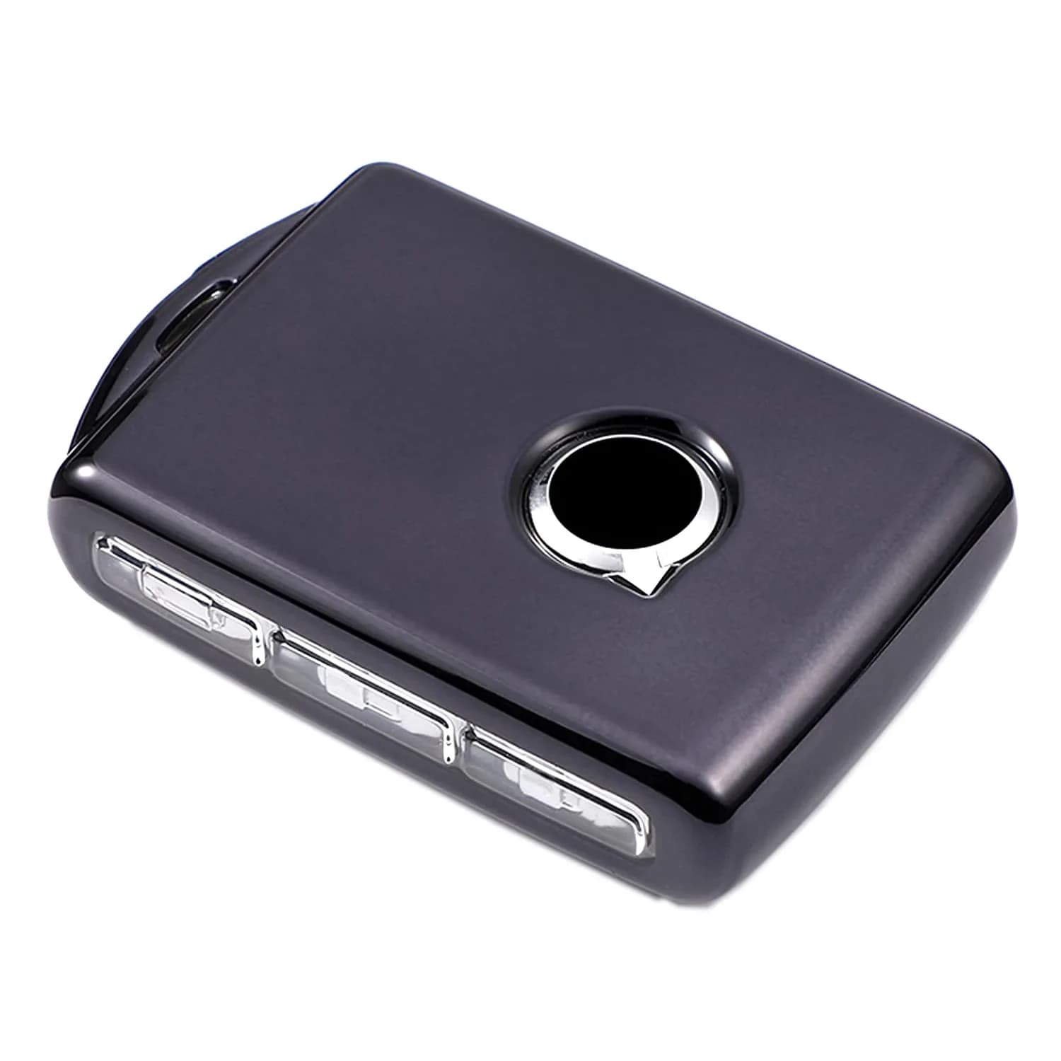 Arruweer Black Soft TPU Key Fob Cover for Volvo XC40 XC60 XC90 S90 V90 | Full Protection Smart Key Case Holder