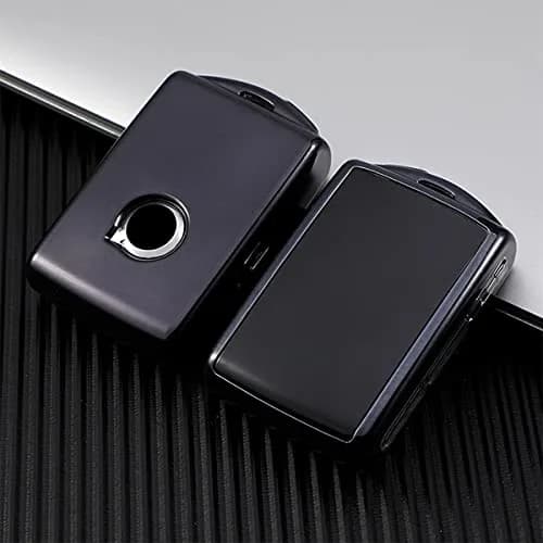 Arruweer Black Soft TPU Key Fob Cover for Volvo XC40 XC60 XC90 S90 V90 | Full Protection Smart Key Case Holder thumbnail 3