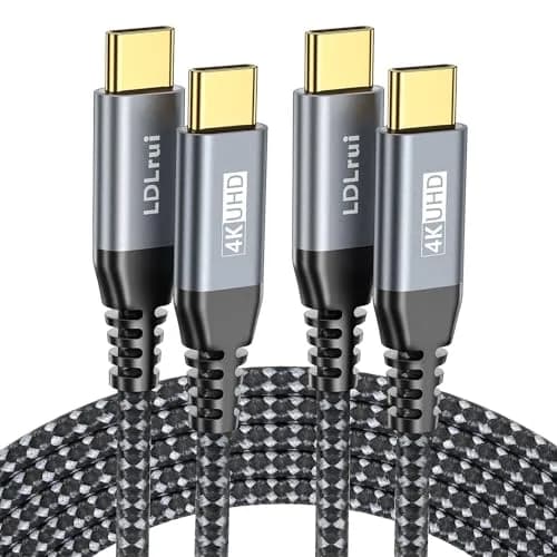 LDLrui USB C to USB C Cable 3ft (0.91m) 2-Pack | 20Gbps Data Transfer & 100W PD Charging thumbnail 1