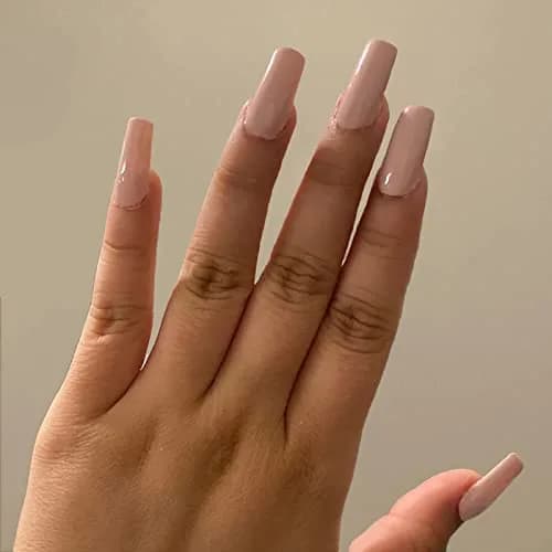 Ohlove Square Nail Tips Full Cover Clear Fake Nail Tips for Acrylic Nails, Size 0~9 (500 Count) thumbnail 2