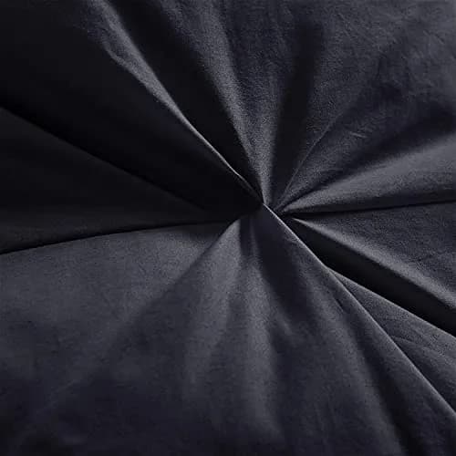 EGYPTIAN BEDDING Luxurious All-Season Goose Down Comforter Twin Size | Premium Egyptian Cotton, 50 oz Fill, Black thumbnail 4